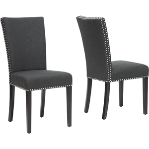 Harrowgate Linen Dining Chair - Gray (Set of 2) 