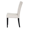 Harrowgate Dining Chair - Nail Heads, Beige Linen Fabric - WI-BH-63113