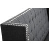 Owstynn Wingback Banquette Bench - Tufted, Gray Linen - WI-BH-63114G-GRAY