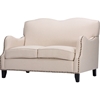 Penzance Linen Sofa Set - Nailhead, Beige - WI-BH-63192-2-BEIGE-LS-SF
