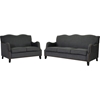 Penzance Linen Sofa Set - Dark Gray - WI-BH-63192-GRAY-LS-SF