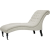 Amelia Linen Victorian Chaise Lounge - Beige - WI-BH-63706-BEIGE-CHAISE