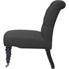 Belden Linen Modern Slipper Chair - Gray (Set of 2) - WI-BH-63707-GRAY-AC