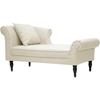 Lucille Linen Victorian Chaise - Beige - WI-BH-63804-BEIGE-CHAISE