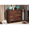 Maison Wood 3 Drawers Storage Chest - Brown - WI-BR888023-DIRTY-OAK-MAPLE