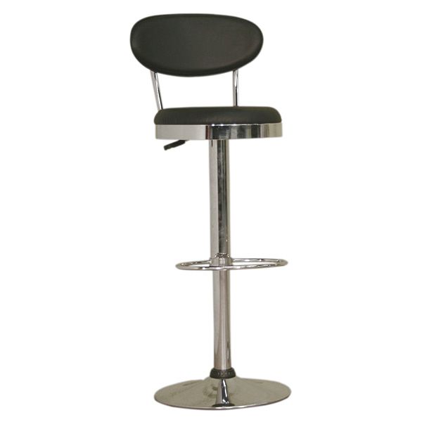 Stile Adjustable Swivel Bar Stool - Black 