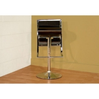 Mod Design Adjustable Swivel Bar Stool - Chrome, Brown Seat
