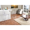 Infinity Plastic Bar Stool - Clear (Set of 2) - WI-BS-448A-CLEAR