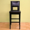 Riso Dark Brown Leather Bar Stool - WI-BS28670