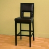 Riso Dark Brown Leather Bar Stool - WI-BS28670