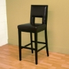 Riso Dark Brown Leather Bar Stool - WI-BS28670