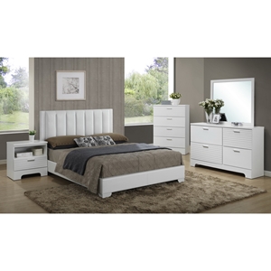 Carlson 5-Piece Queen Bedroom Set - White 
