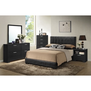 Carlson 5-Piece Queen Bedroom Set - Black 