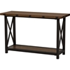 Herzen 1 Shelf Console Table - Antique Black and Brown - WI-CA-1117-ST