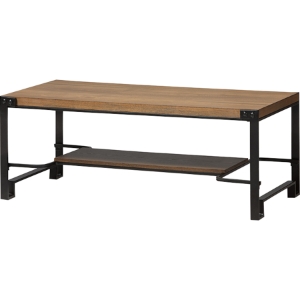 Gibson Rectangular Coffee Table - Brown, Black 
