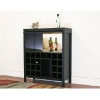 Bordeaux Black Modern Wine Cabinet - WI-CB-037-BLK