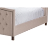Jessie Button Tufted King Bed - Nailhead, Light Brown - WI-CF8535-KING-BROWN