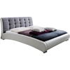 Guerin Platform Bed - Tufted, White - WI-CF8540-WHITE-GRAY-BED
