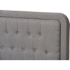 Celine Fabric Upholstered Queen Bed - Button Tufted, Gray - WI-CF8706-GRAY