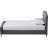 Hannah Upholstered Platform Bed - Gray, Button Tufted - WI-CF8730-GRAY-BED