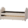 Alessia Upholstered Daybed - Guest Trundle Bed, Beige - WI-CF8751-BEIGE-DAY-BED