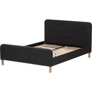 Samson Upholstered Platform Bed - Button Tufted 
