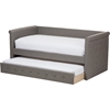 Alena Daybed with Trundle - Light Gray - WI-CF8825-LIGHT-GRAY-DAYBED