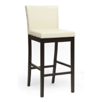 Graymoor 30.75'' Bar Stool - Nail Heads, Cream