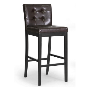 Prospect 31'' Transitional Bar Stool - Tufted, Dark Brown 