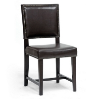 Nottingham Dining Chair - Nail Heads, Dark Brown