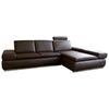 Champagne Leather Sofa With Chaise In, Champagne Leather Sofa