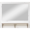 Dauphine Rectangular Accent Wall Mirror - White, Light Brown - WI-CHR18VM-M-B-C