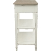 Dauphine 2 Drawers Accent Console Table - White, Light Brown - WI-CHR9VM-M-B-CA