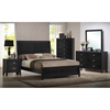 Eaton 5-Piece Queen Bedroom Set - Raised Panel Bed, Black - WI-CJ-5-5PC-BEDROOM-SET