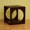 Amona Cut Out Black Oak End Table - WI-CT-002