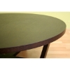 Chasity Black Stained Oak Round Coffee Table - WI-CT-032