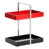 Zuna Black and Red Tray End Table - WI-CT-133A