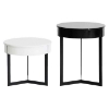 Jurra Lacquer Modern End Table Set - WI-CT-175A-CT-175B