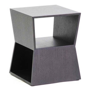 Marche Black Wood End Table 
