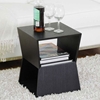 Marche Black Wood End Table - WI-CT-8021