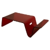 Senza Transparent Red Acrylic Table with Magazine Storage - wi-CTT-04-RED