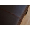 Trevina Full Dark Brown Leather Upholstered Bench - WI-D021-J509