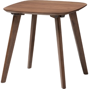 Dahlia Wood End Table - Walnut 