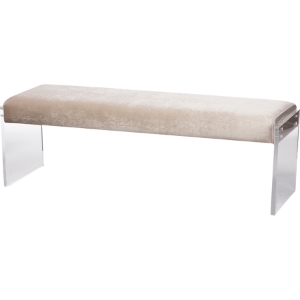 Hildon Microsuede Bench - Beige 