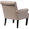Barret Upholstered Rolled-Arm Accent Club Chair - Button Tufted, Beige - WI-DB-180-BEIGE