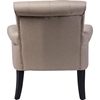 Barret Upholstered Rolled-Arm Accent Club Chair - Button Tufted, Beige - WI-DB-180-BEIGE