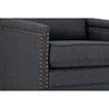 Ashley Upholstered Swivel Armchair - Nailhead, Gray - WI-DB-183-GRAY