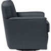 Canberra Fabric Upholstered Swivel Lounge Chair - Button Tufted, Gray - WI-DB-186-GRAY