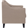 Vienna Upholstered Armchair - Button Tufted, Beige - WI-DB-187-BEIGE