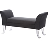 Irwin Upholstered Flared Arms Ottoman Bench - Gray - WI-DB-196-GRAY